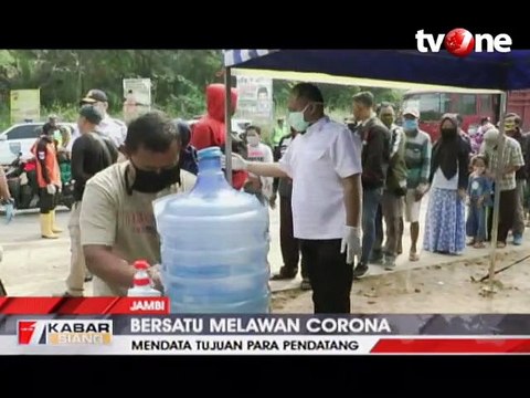 Pintu Masuk Kota Jambi Dijaga Ketat Cegah Corona Covid-19
