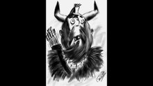 How to draw a viking warrior | Digital drawing