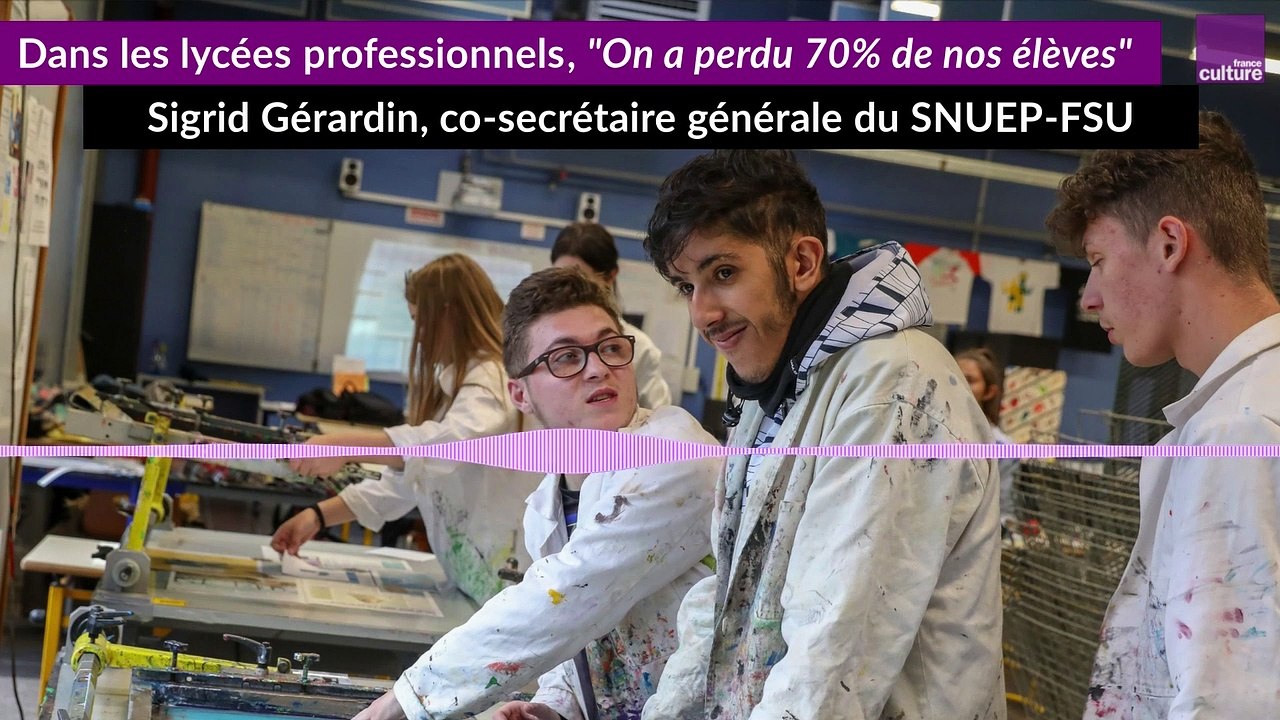 Dans les lycées professionnels, "On a perdu 70% de nos élèves"