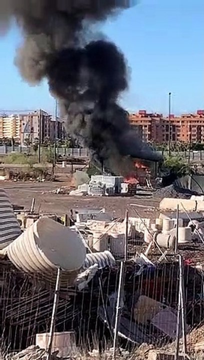 Incendio en Los Cristianos