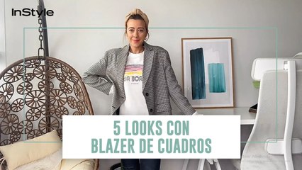 5 look con el blazer de cuadros de  Zara más de moda de la primavera 2020