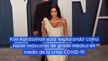 Kim Kardashian está 'explorando' cómo hacer máscaras de grado médico en medio de la crisis COVID-19