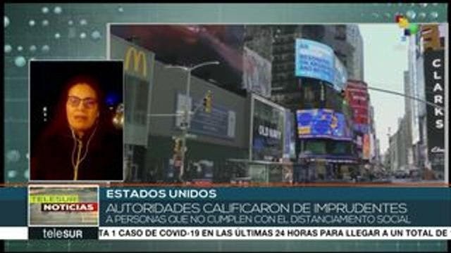 teleSUR Noticias: Aumenta curva de contagios por COVID-19 en EEUU