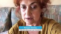Raquel Gómez, hija de paciente con COVID-19