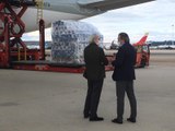 Llega a Madrid el primer avión de China con 58 toneladas de material sanitario