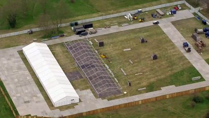 Temporary morgue erected on Wanstead Flats
