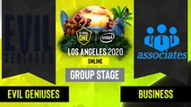 Dota2 -  Business associates  vs. Evil Geniuses - Game 1 - Group Stage - NA - ESL One Los Angeles