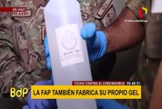 Así produce su propio gel antibacterial la Fuerza Aérea del Perú