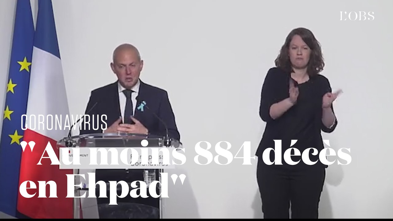 Jérôme Salomon annonce "au moins 884 décès" dus au coronavirus dans les Ehpad en France