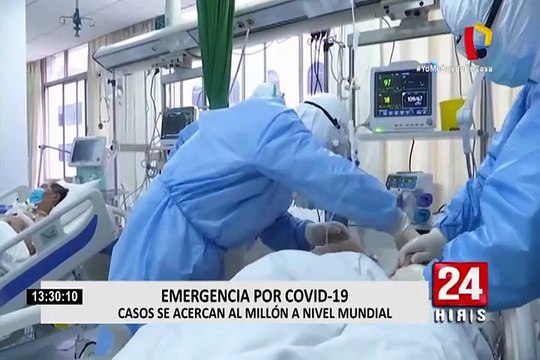 OMS: pandemia se acelera y alcanzaría el millón de afectados en unos días