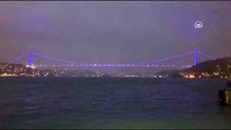 Dünya Otizm Farkındalık Günü - Fatih Sultan Mehmet Köprüsü mavi ışıkla aydınlatıldı