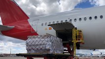 Llega avión procedente de China con 1,5 toneladas de material sanitario