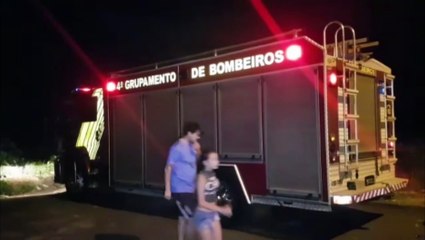 Bombeiros controlam incêndio em vegetação no Loteamento Barcelona