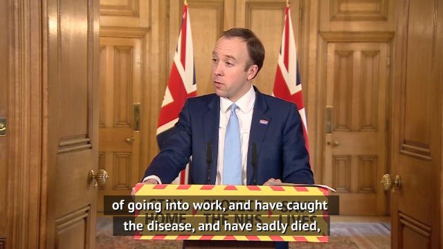 UK Health Minister calls on Premier League players to take wage cut