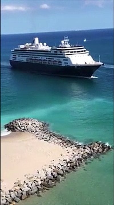 US: Cruise Ship Zaandam With COVID-19 Arrives In Fort Lauderdale, FL