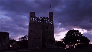 Rochester Castle in Kent lits up for 'Clap for Carers'