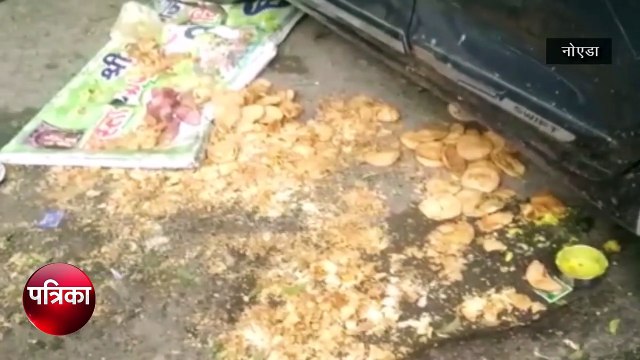 तेज रफ्तार कार की टक्कर से ठेली के साथ उड़ता हुआ नाले में जा गिरा ठेलेवाला