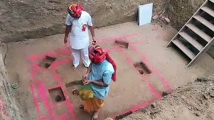 चारभूजा मंदिर के जीर्णोंद्वार की शिलाओं का किया पूजन, सजाएंगे 1100 दीपक, महिलाएं करेंगी भजन-कीर्त