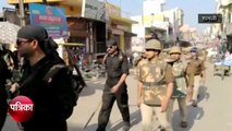 अयोध्या फैसले के बाद ब्लैक कैट कमांडो के साथ सड़कों पर उतरी फोर्स, देखें Video