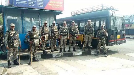 Strict security in bhopal city