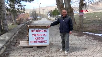 Koronavirüs endişesiyle köye ziyaretçi almıyorlar