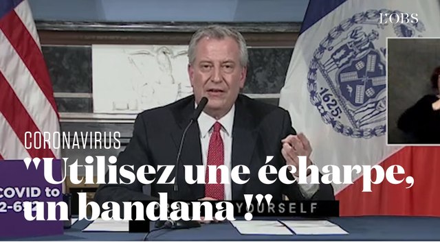 Le maire de New York appelle à se couvrir le visage avec des masques fabriqués à la maison
