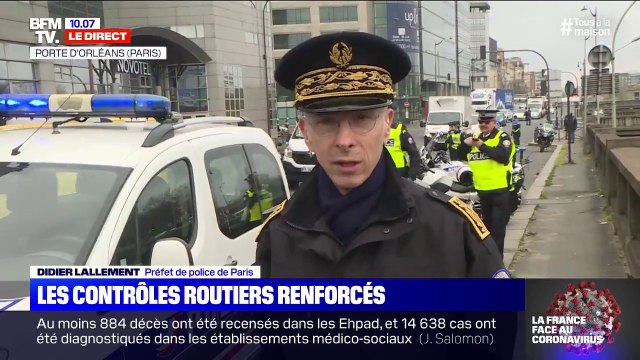 Didier Lallement prévient les parisiens qui persisteraient sur leur intention stupide de partir en vacances: Nous serons là au départ, nous serons là pendant le trajet et nous serons là à leur arrivée