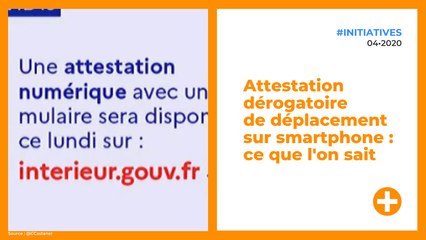 Attestation dérogatoire de déplacement sur smartphone : ce que l'on sait