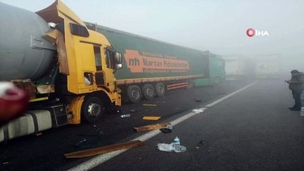 - Bulgaristan’da 22 tır zincirleme kaza yaptı: 1 ölü