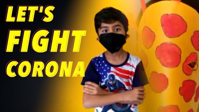 Kids giving COVIS-19 fighting lessons, join the fight against corona and become a corona warrior.