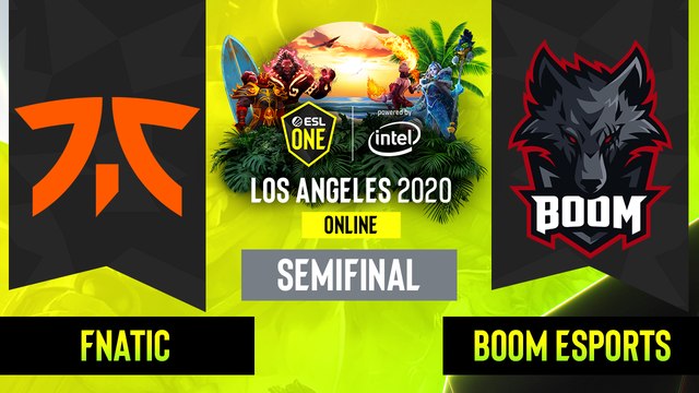 Dota2 - Fnatic vs. BOOM Esports - Game 1 - SEA Semifinal - ESL One Los Angeles