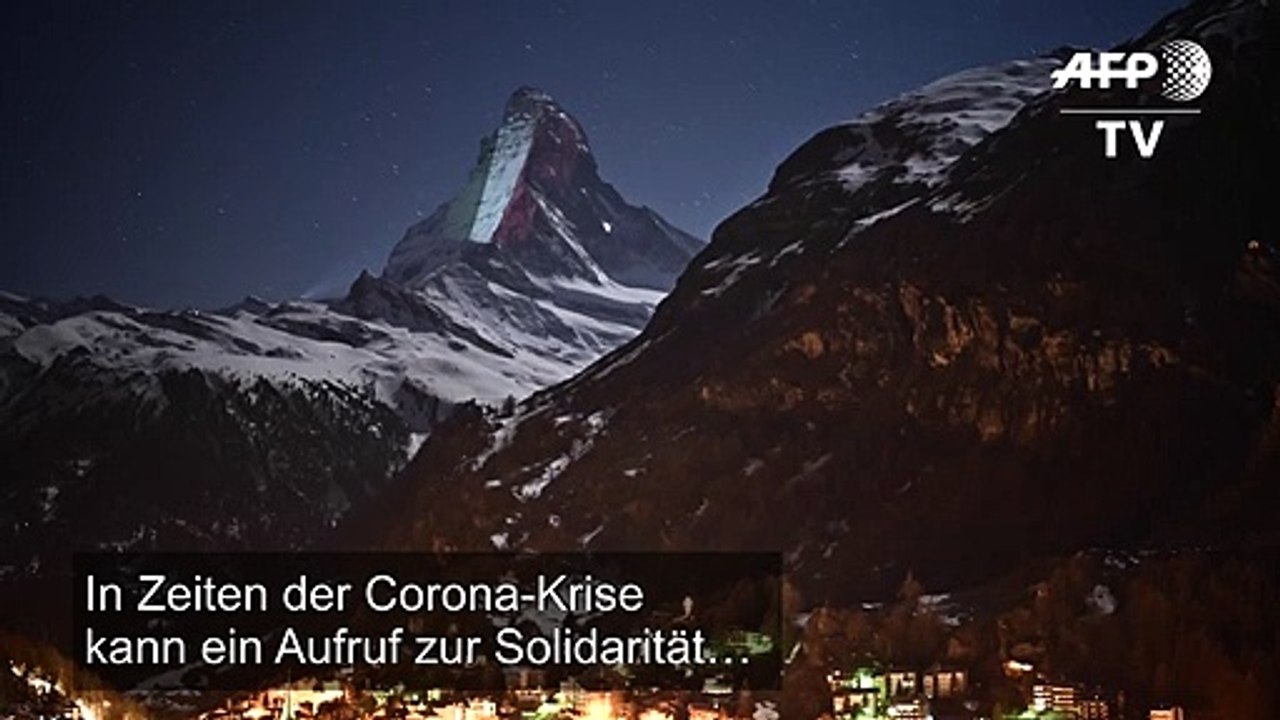 Corona-Krise: Botschaft der Hoffnung vom Matterhorn