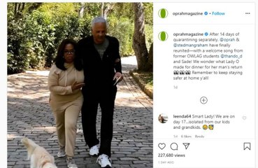 Oprah Winfrey riammette il compagno in casa dopo la quarantena