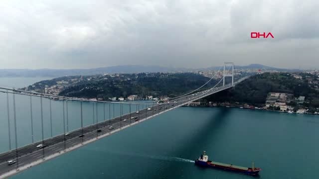 İSTANBUL BOĞAZI VE SAHİL ŞERİDİ HAVADAN GÖRÜNTÜLENDİ