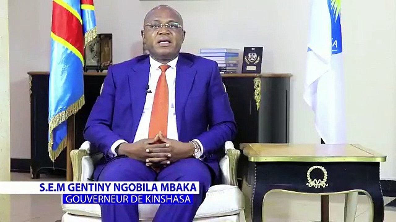 Le message du gouverneur Gentiny Ngobila sur le confinement de la Gombe