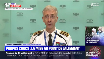 Didier Lallement après ses propos chocs: "C'est une erreur et je la regrette"