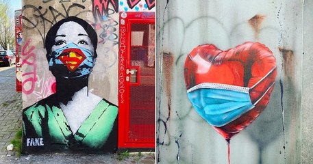Coronavirus : le street art aussi s'attaque à la pandémie