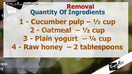 DIY - Blackheads Removal Solution With Honey & Cucumber