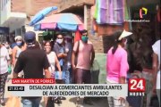 SMP: desalojan a comerciantes ambulantes de alrededores de mercado