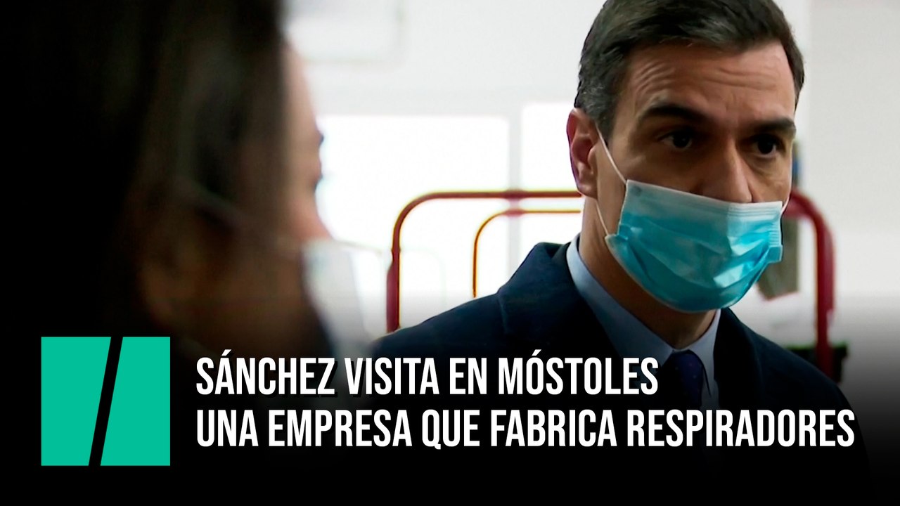 Pedro Sánchez visita en Móstoles una empresa qu...