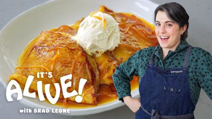 Claire Makes Sourdough Crêpes Suzette