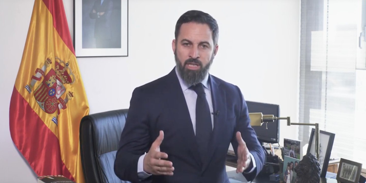 Santiago Abascal: "Sánchez e Iglesias, paguen las nóminas de todos los españoles y váyanse"