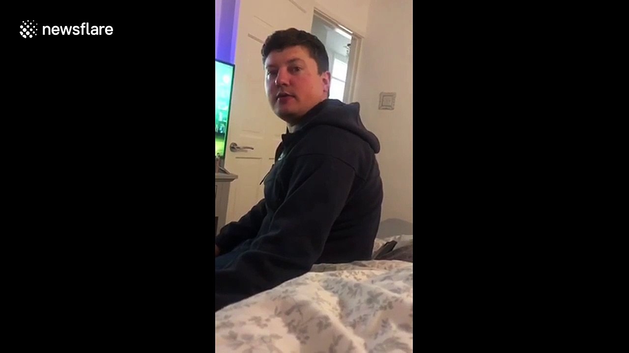 UK man hilariously loses it with partner who won't stop pranking him during COVID-19 lockdown