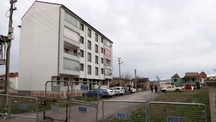 Bir apartman karantinaya alındı