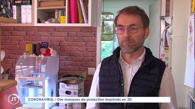 Le Journal - 03/04/2020 - CORONAVIRUS / Ils fabriquent des masques grâce à leur imprimante 3D