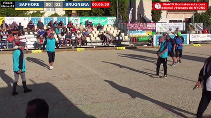 National à pétanque de Nyons vétérans - Finale SAPHORE vs BRUGNERA - 02 octobre 2019