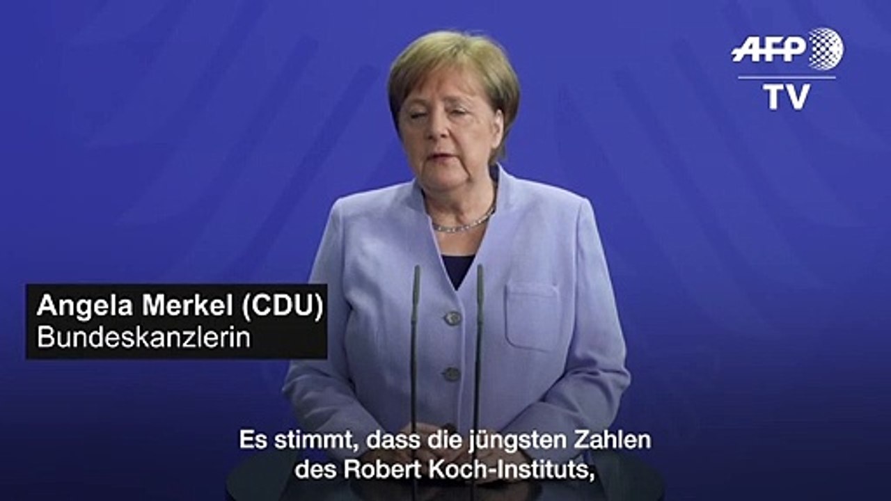 Merkel: Corona-Zahlen machen 'ein wenig Hoffnung'