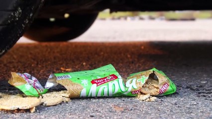 Crushing eggs with car wheels part -1