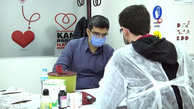 Protokol üyeleri kan bağışı için seferber oldu
