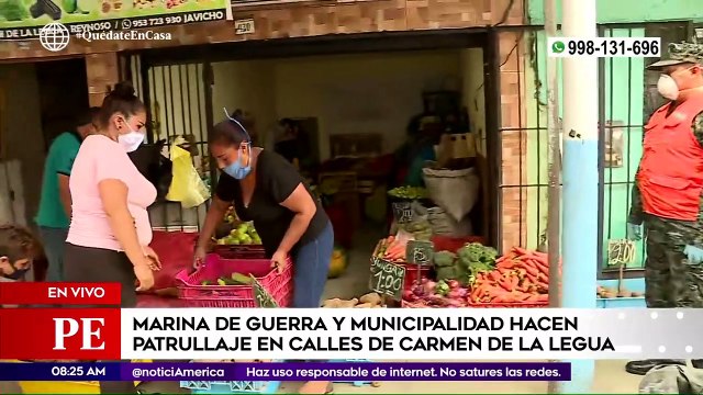 Primera Edición: Marina de Guerra Policía y Municipalidad hacen patrullaje en Carmen de la Legua